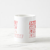 Snacks zijn mijn liefdestaal koffiemok (Center)