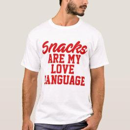 Snacks zijn mijn liefdestaal t-shirt