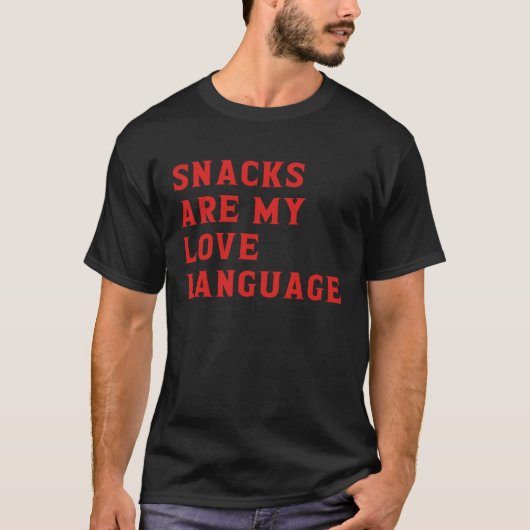 Snacks zijn mijn liefdestaal voor kinderen jongen  t-shirt (Voorkant)