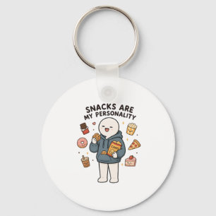 Snacks Zijn Mijn Persoonlijkheid Funny Snack Liefh Sleutelhanger