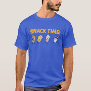 Snacktijd! Retro Snoep Popcorn T-shirt
