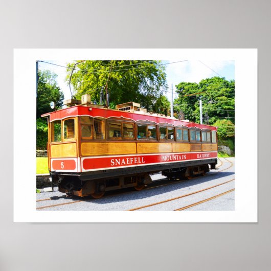 Snaefell-bergtrein Poster (Voorkant)