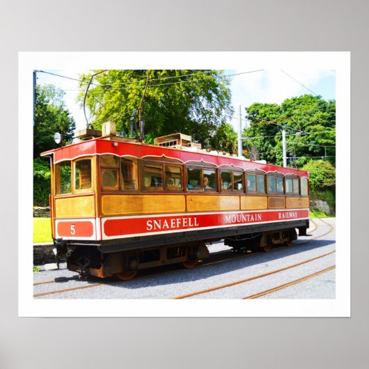 Snaefell bergtrein poster (Voorkant)