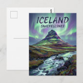Snaefellsnes IJsland Briefkaart (Voorkant / Achterkant)