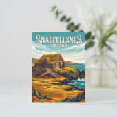 Snaefellsnes Schiereiland IJsland Briefkaart (Staand voorkant)