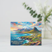 Snaefellsnes Schiereiland IJsland Briefkaart (Staand voorkant)