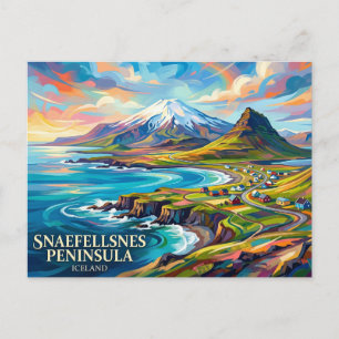 Snaefellsnes Schiereiland IJsland Briefkaart