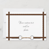Snaffle Bit & Laced Reins All-Purpose Photo Feestdagenkaart (Voorkant)