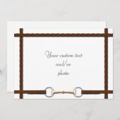 Snaffle Bit & Laced Reins All-Purpose Photo Feestdagenkaart (Voorkant / Achterkant)