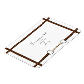 Snaffle Bit & Laced Reins Custom Horse Photo Magneet (Linkerzijde)