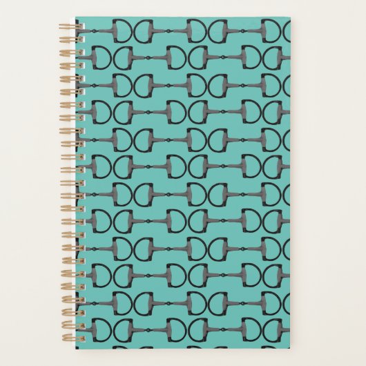 Snaffle Horse Bit Pattern Equestrian Planner (Voorkant)