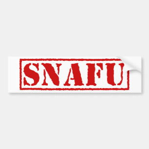 SNAFU BUMPERSTICKER