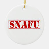 SNAFU KERAMISCH ORNAMENT (Voorkant)