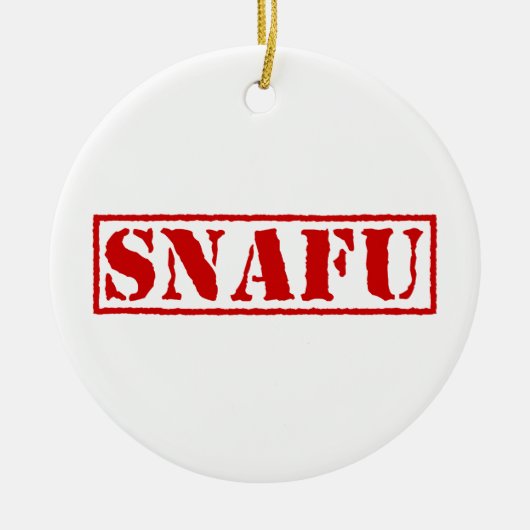 SNAFU KERAMISCH ORNAMENT (Voorkant)