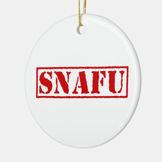SNAFU KERAMISCH ORNAMENT (Links)