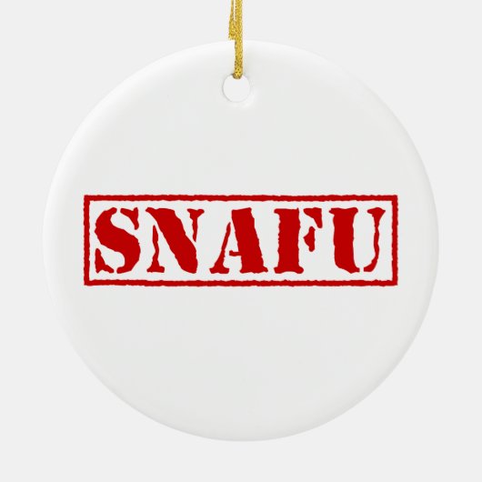 SNAFU KERAMISCH ORNAMENT (Achterkant)