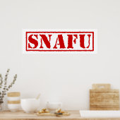 SNAFU POSTER (Keuken)