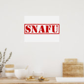 SNAFU POSTER (Keuken)