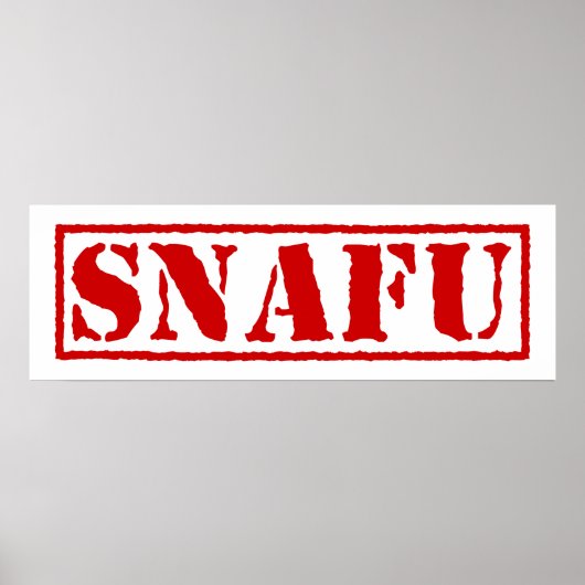 SNAFU POSTER (Voorkant)