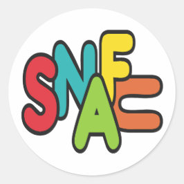 SNAFU RONDE STICKER