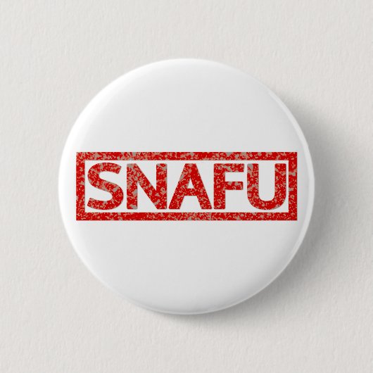Snafu Stamp Ronde Button 5,7 Cm (Voorkant)