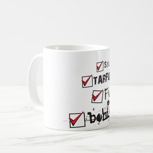 SNAFU TARFU FUBAR BOHICA KOFFIEMOK (Voorkant links)