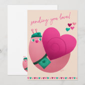 Snagel Mail Love verzenden Feestdagenkaart (Voorkant / Achterkant)