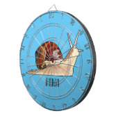 Snagelafbeelding cartoon dartbord (Voorkant Rechts)