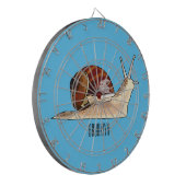 Snagelafbeelding cartoon dartbord (Voorkant Links)