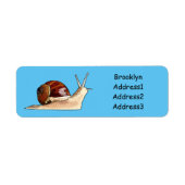 Snagelafbeelding cartoon etiket (Voorkant)