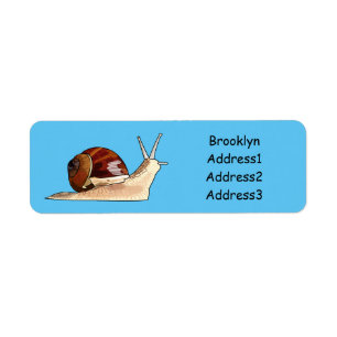 Snagelafbeelding cartoon etiket