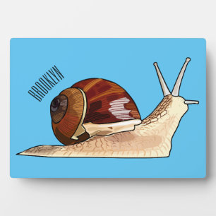 Snagelafbeelding cartoon fotoplaat