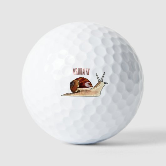 Snagelafbeelding cartoon golfballen (Voorkant)