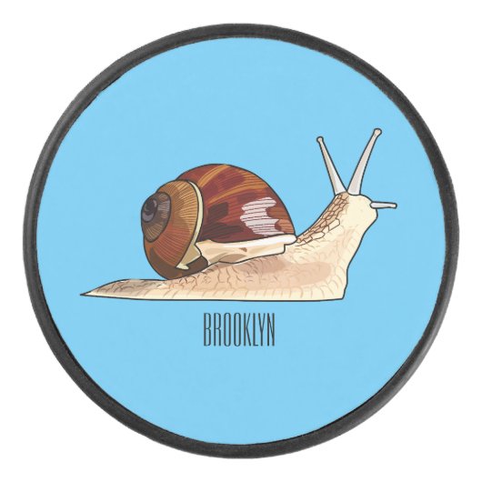 Snagelafbeelding cartoon hockey puck (Voorkant)