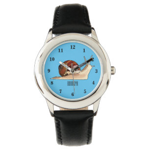 Snagelafbeelding cartoon horloge