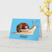 Snagelafbeelding cartoon kaart (Gele Bloem)