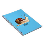 Snagelafbeelding cartoon notitieboek (Rechterzijde)