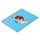 Snagelafbeelding cartoon notitieboek (Linkerzijde)
