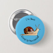 Snagelafbeelding cartoon ronde button 5,7 cm (Voorkant /achterkant)