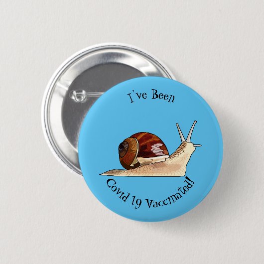 Snagelafbeelding cartoon ronde button 5,7 cm (Voorkant /achterkant)