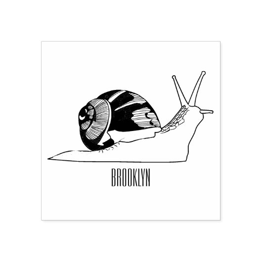 Snagelafbeelding cartoon rubberstempel (Afrduk)