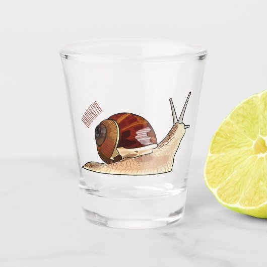 Snagelafbeelding cartoon shot glas (Voorkant)