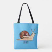Snagelafbeelding cartoon tote bag (Achterkant)