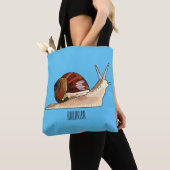 Snagelafbeelding cartoon tote bag (Dichtbij)