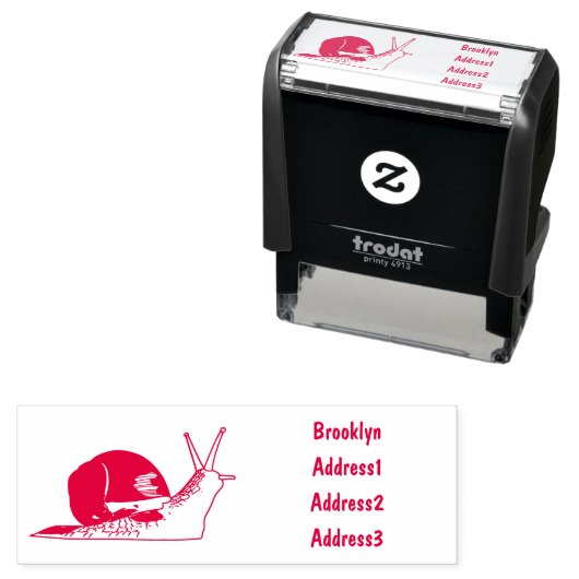 Snagelafbeelding cartoon  zelfinktende stempel (In situ)