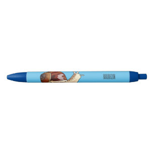 Snagelafbeelding cartoon zwarte inkt pen