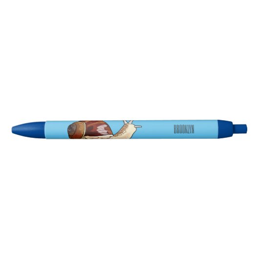 Snagelafbeelding cartoon zwarte inkt pen (Voorkant)