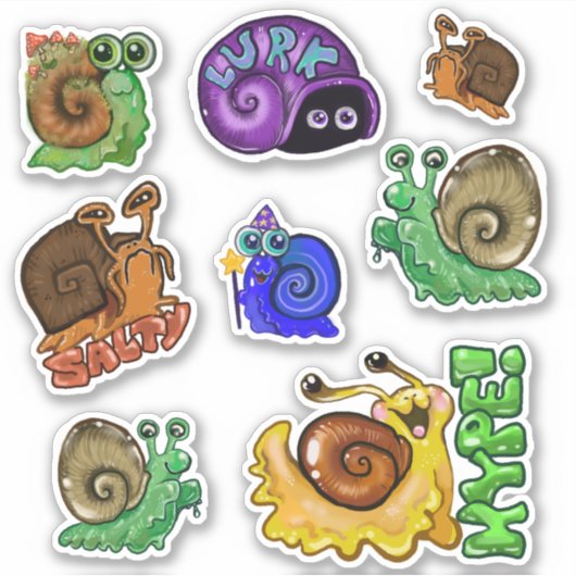 Snagelemtes Sticker (Voorkant)