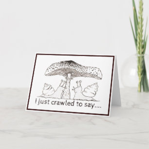 Snagelkaart voor valentijn kaart