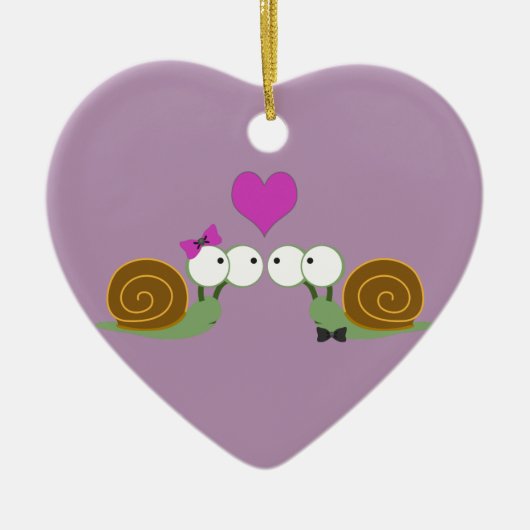 Snagelliefde Keramisch Ornament (Voorkant)